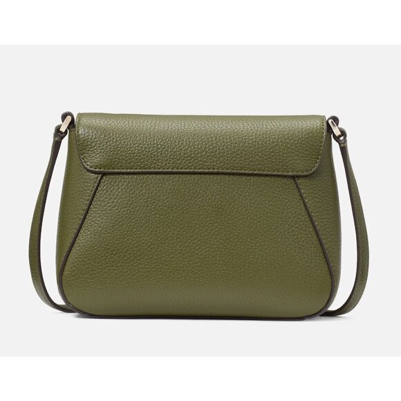 New Kate Spade Monica Mini Flap Crossbody bag Pebble Leather Enchanted Green - Picture 5 of 5